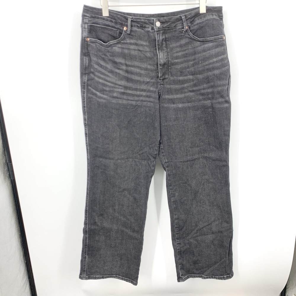 Judy‎ Blue Women Size 22W Jeans Black Wash Denim Pants Straight Leg Stretch High